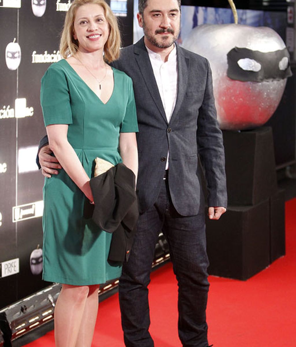 El actor Alfonso Lara y su mujer