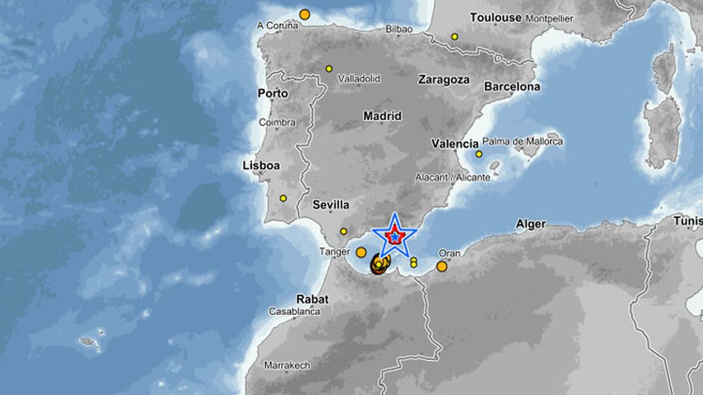 Terremoto de 4,4, grados en el mar de Alborán