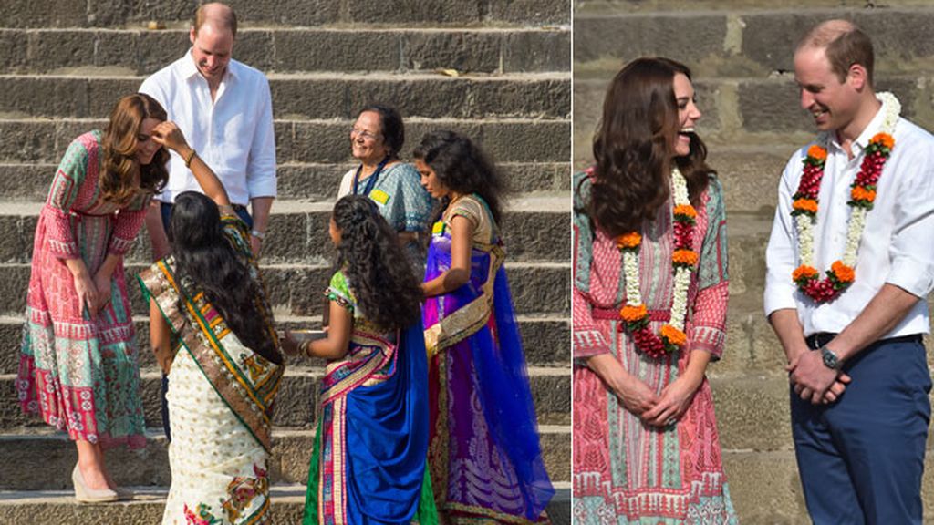 Bindi, fútbol, ofrendas florales... La 'loca' agenda india de los Duques de Cambridge