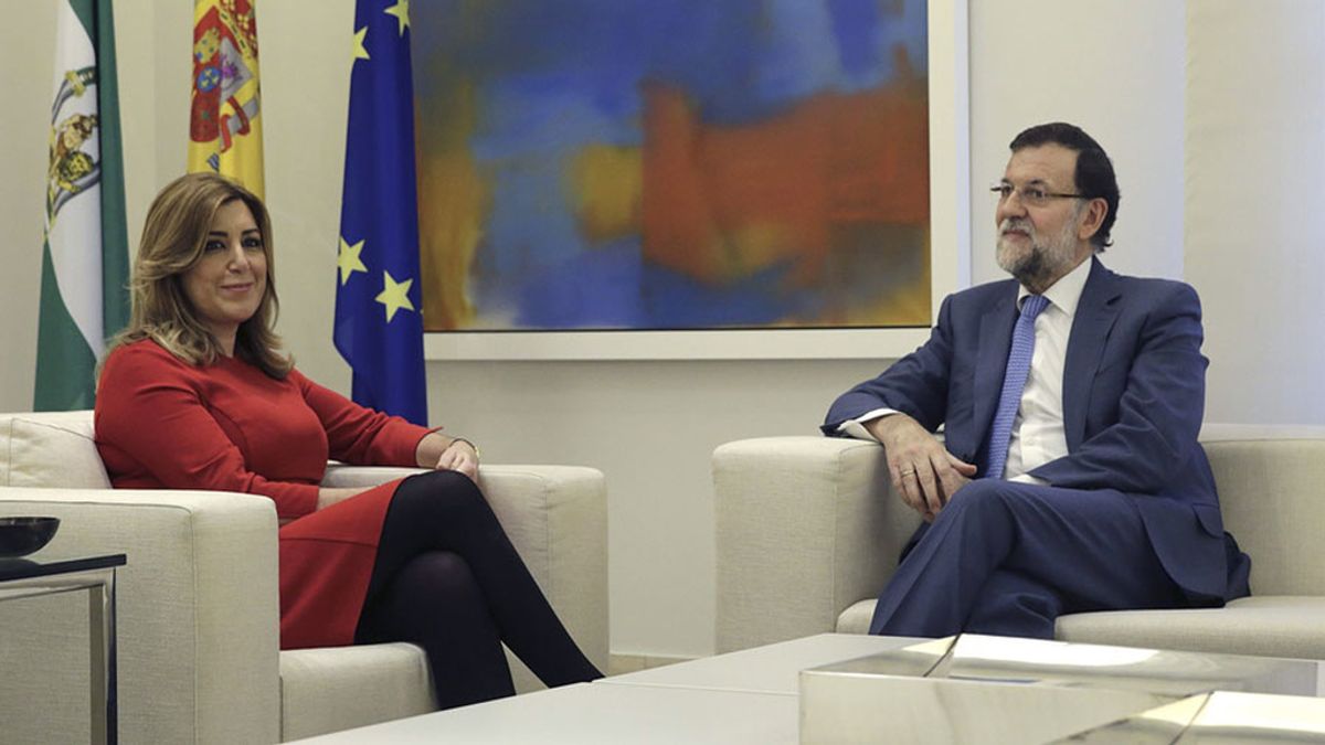 Mariano Rajoy recibe a Susana Díaz para analizar posibles inversiones de la UE en Andalucía