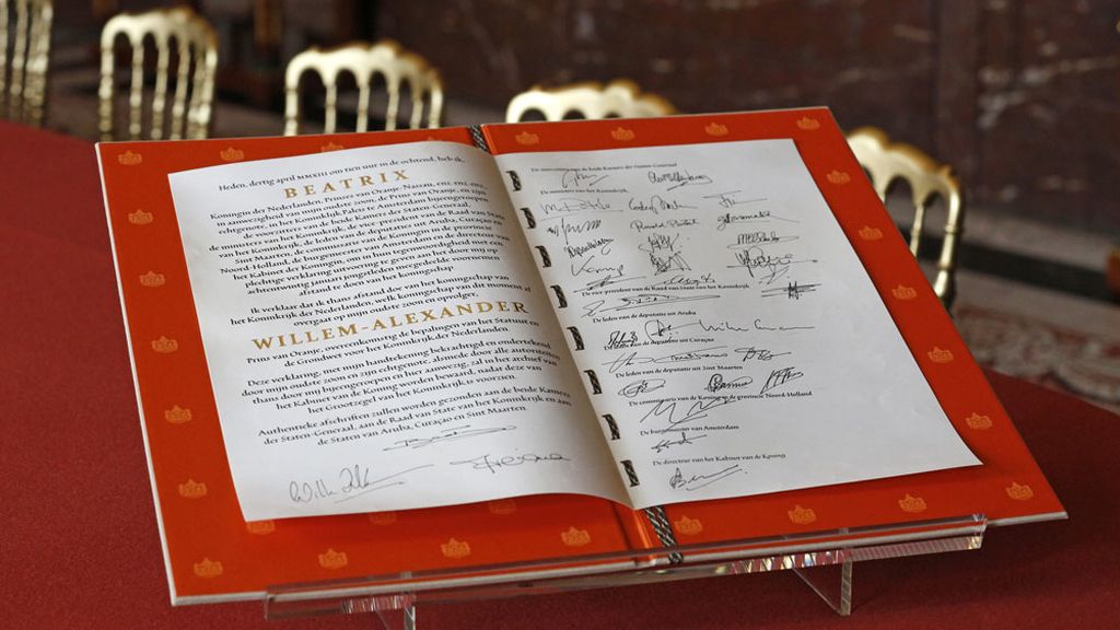 El acta de abdicación