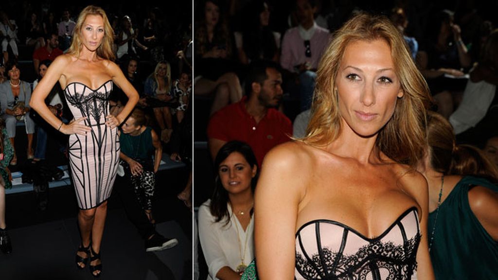 Mónica Pont en el desfile de Andrés Sardá