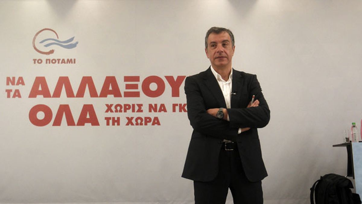 El líder del nuevo partido griego de centroizquierda To Potami (El Río), Stavros Theodorakis