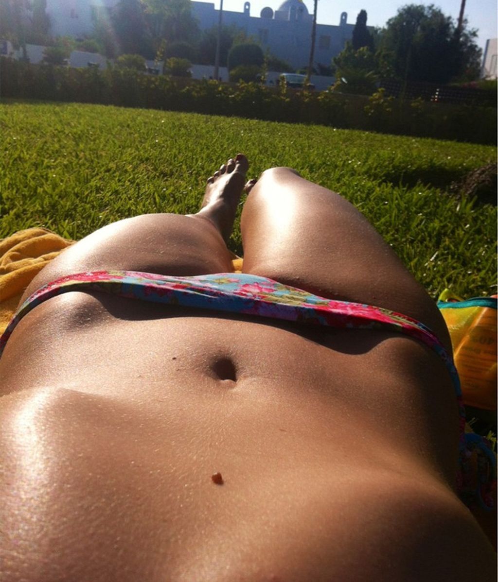 Soraya en la piscina