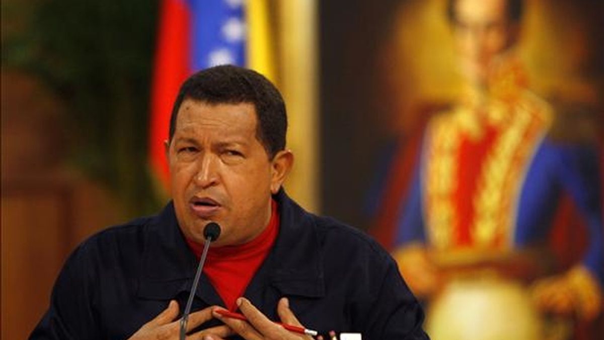 En la imagen, el presidente venezolano, Hugo Chávez. EFE/Archivo