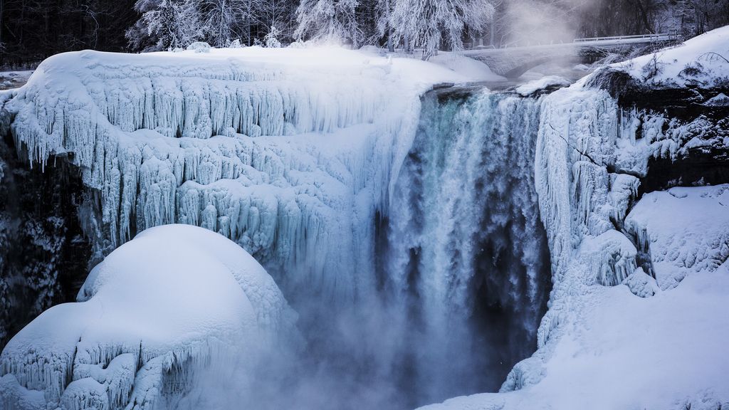 Las Cataratas del Niágara, congeladas