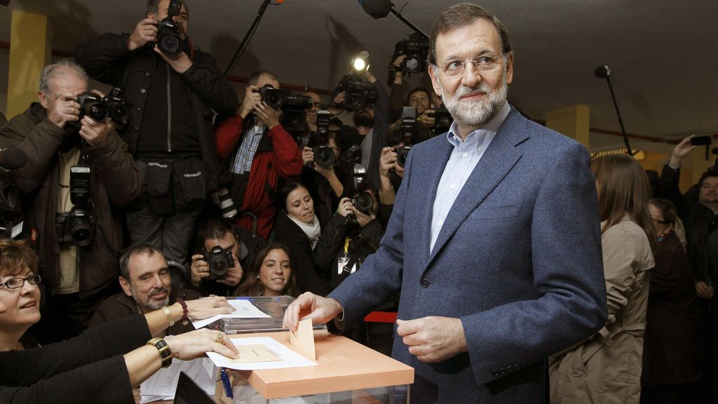 Mariano Rajoy acude a votar