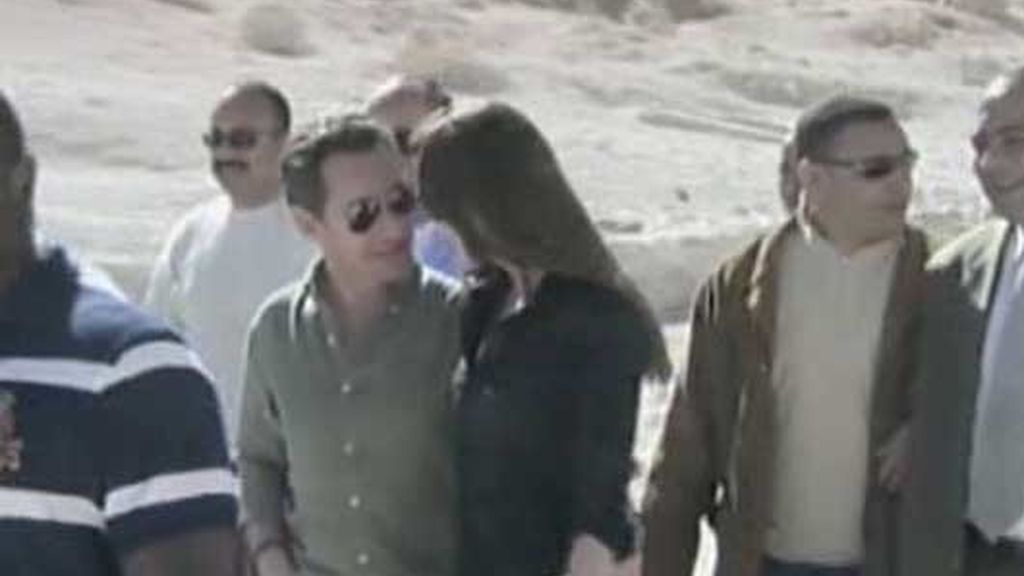 Sarkozy y Bruni se comieron el roscón en Jordania