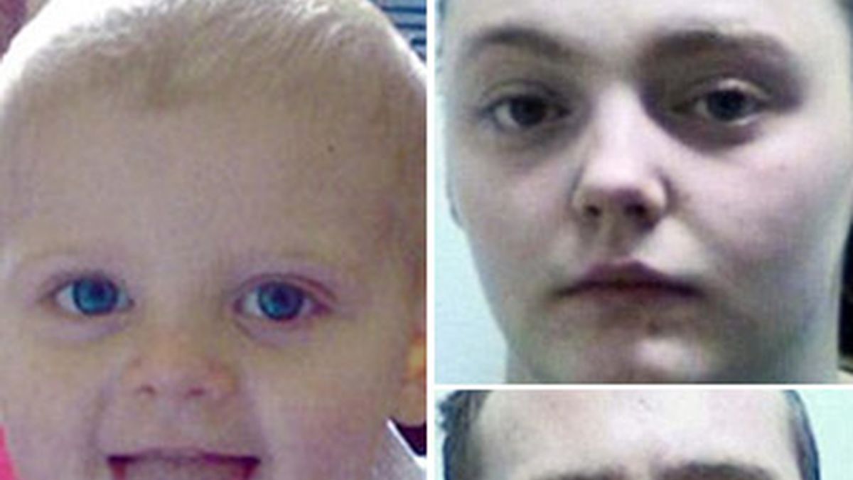 Imagen del bebé fallecido y de la pareja que le causó la muerte. Foto: Daily Mail