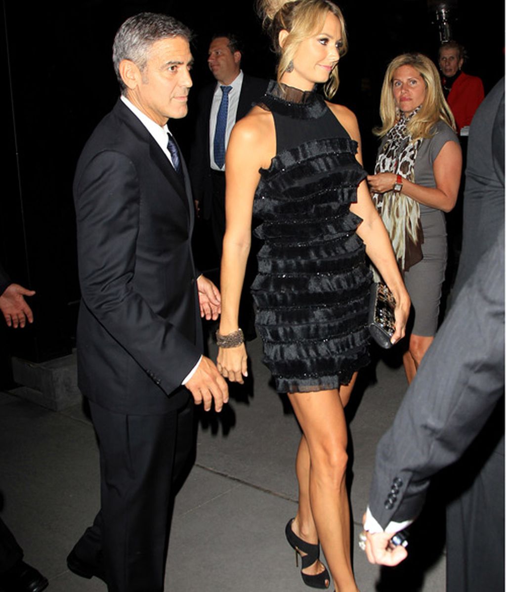 George Clooney y Stacy Kleiber, fotografiados juntos pero no revueltos