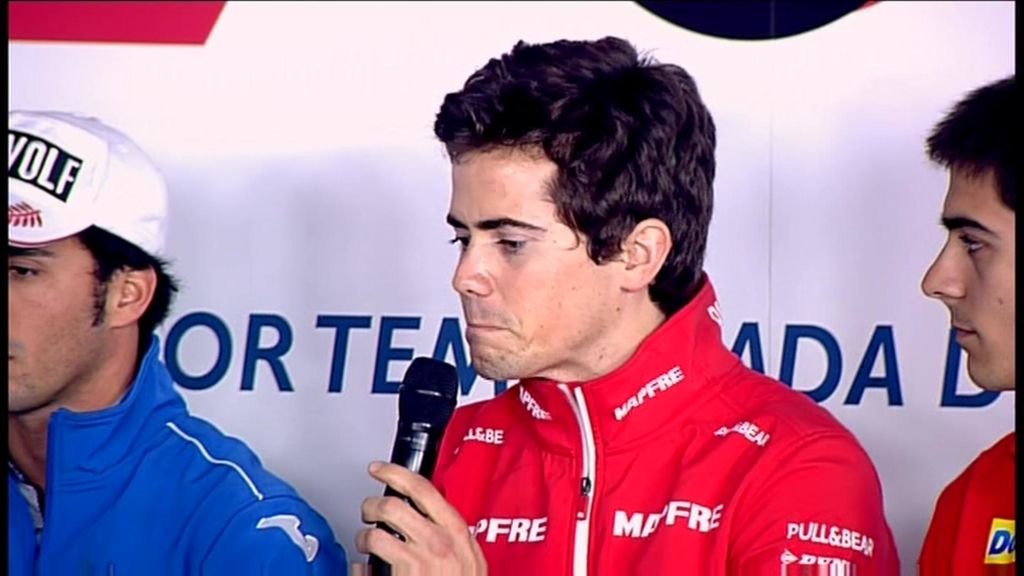 Los pilotos españoles de Moto2 en la presentación del Mundial