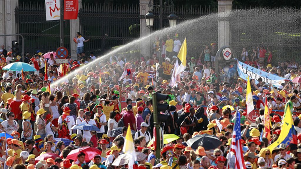 Altas temperaturas en la visita del Papa
