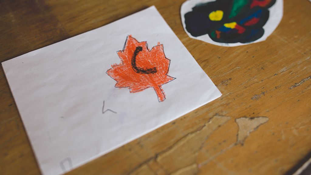 Kai creó el primer dibujó para su padre cuando tenía 4 años