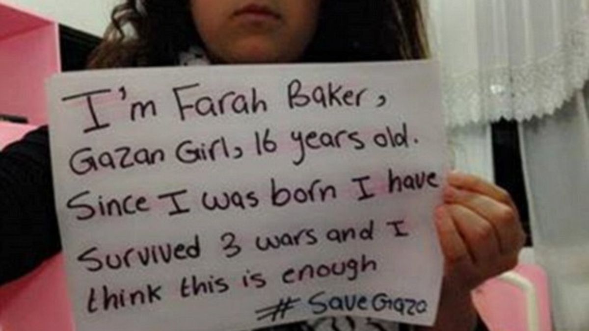 El grito desesperado de una niña en Gaza