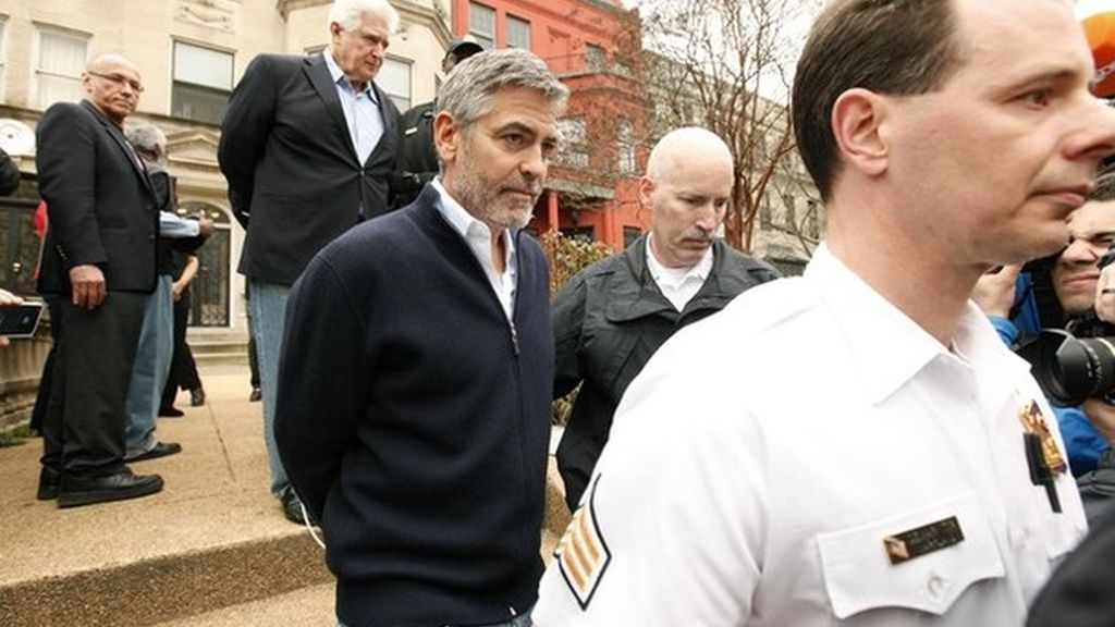 George Clooney, detenido en EEUU