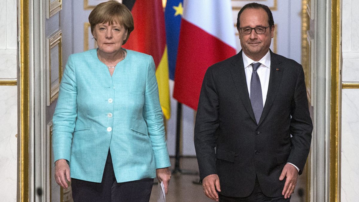 Rueda de prensa de Hollande y Merkel
