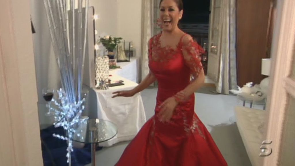 La tonadillera, radiante de rojo