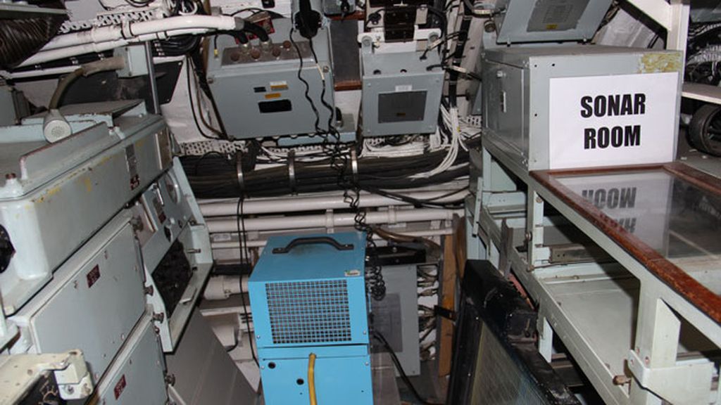 La estancia donde se ubica el sónar del sumergible