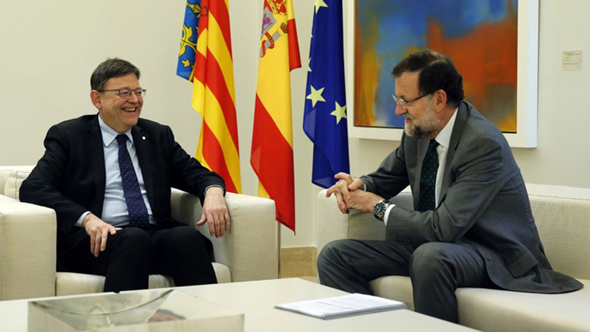 Mariano Rajoy recibe al presidente valenciano, Ximo Puig