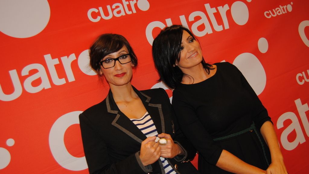 Silvia Abril y Ana Morgade en el pase de prensa