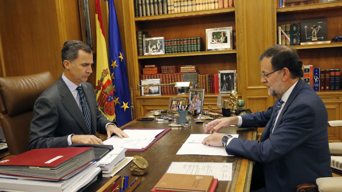 El rey recibe a Rajoy en un despacho semanal centrado en Cataluña