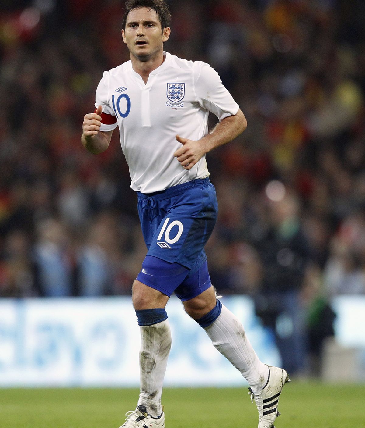 Frank Lampard durante el amistoso contra España