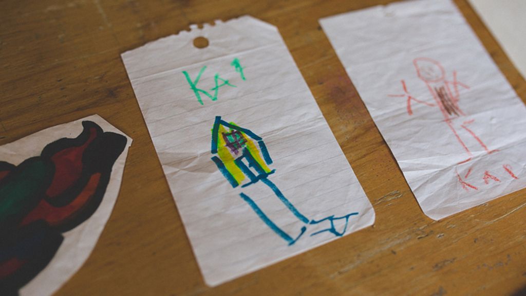 Kai creó el primer dibujó para su padre cuando tenía 4 años