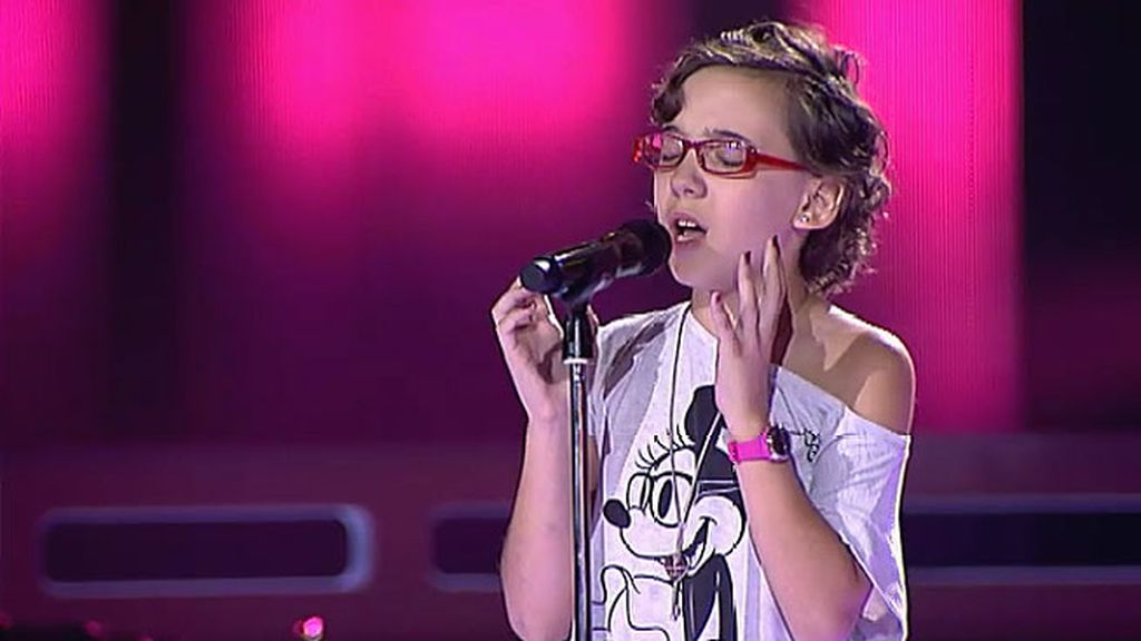 Iraila se emocionó cuando los tres coaches se dieron la vuelta en su audición