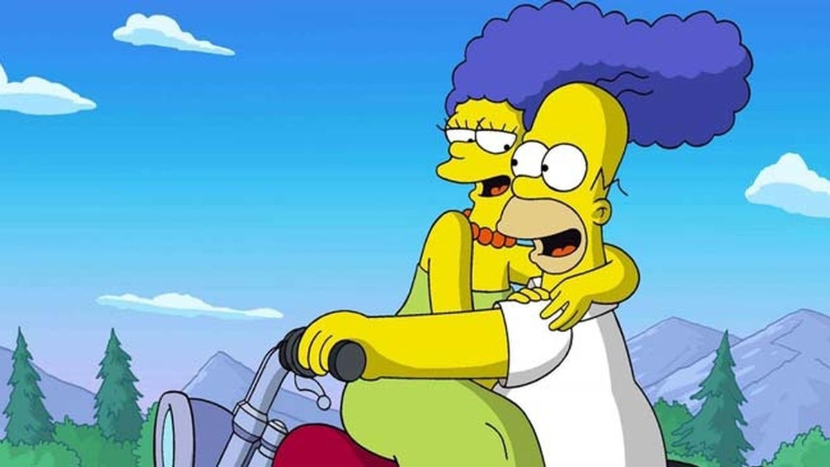 Marge y Homer Simpson