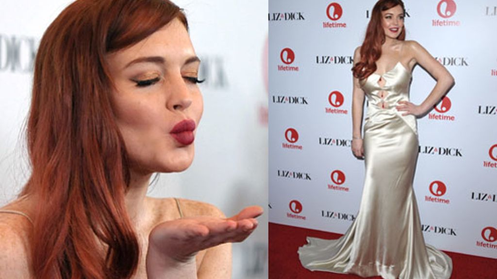 Lindsay Lohan y su pelo rojo fuego