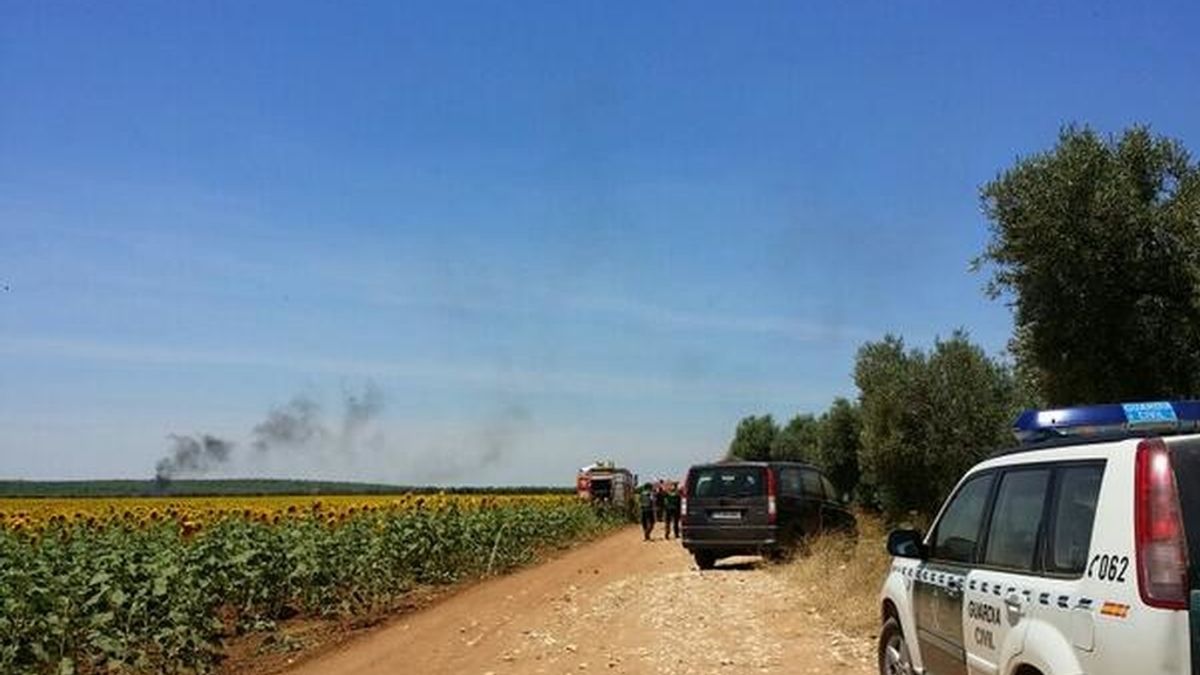 Se estrella un caza en Morón de la Frontera