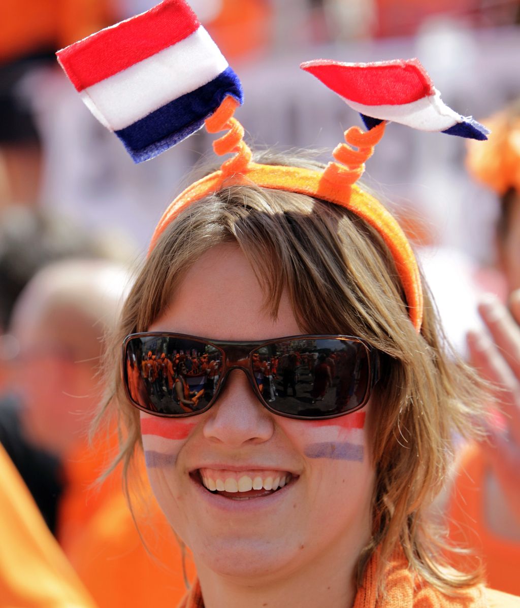 Colorido del norte en las gradas