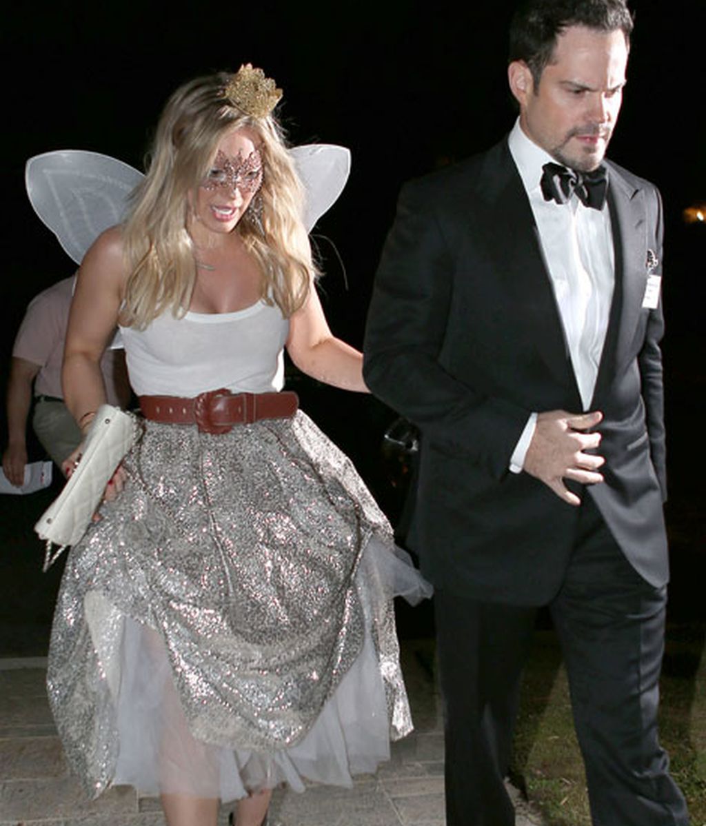 La cantante y actriz Hillary Duff y su disfraz de hada