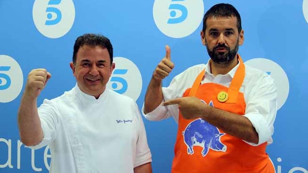 Robin Food y Martín Berasategui, mano a mano en los fogones de Telecinco
