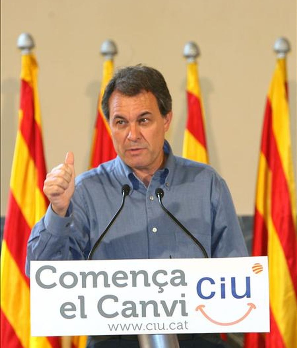 El presidente de Convergencia i Unió ( CiU ), Artur Mas. EFE/Archivo