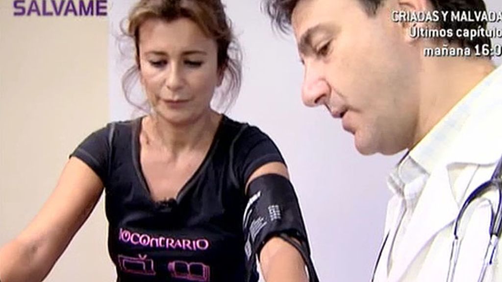 La colaboradora también se somete a las pruebas para calcular su edad biológica