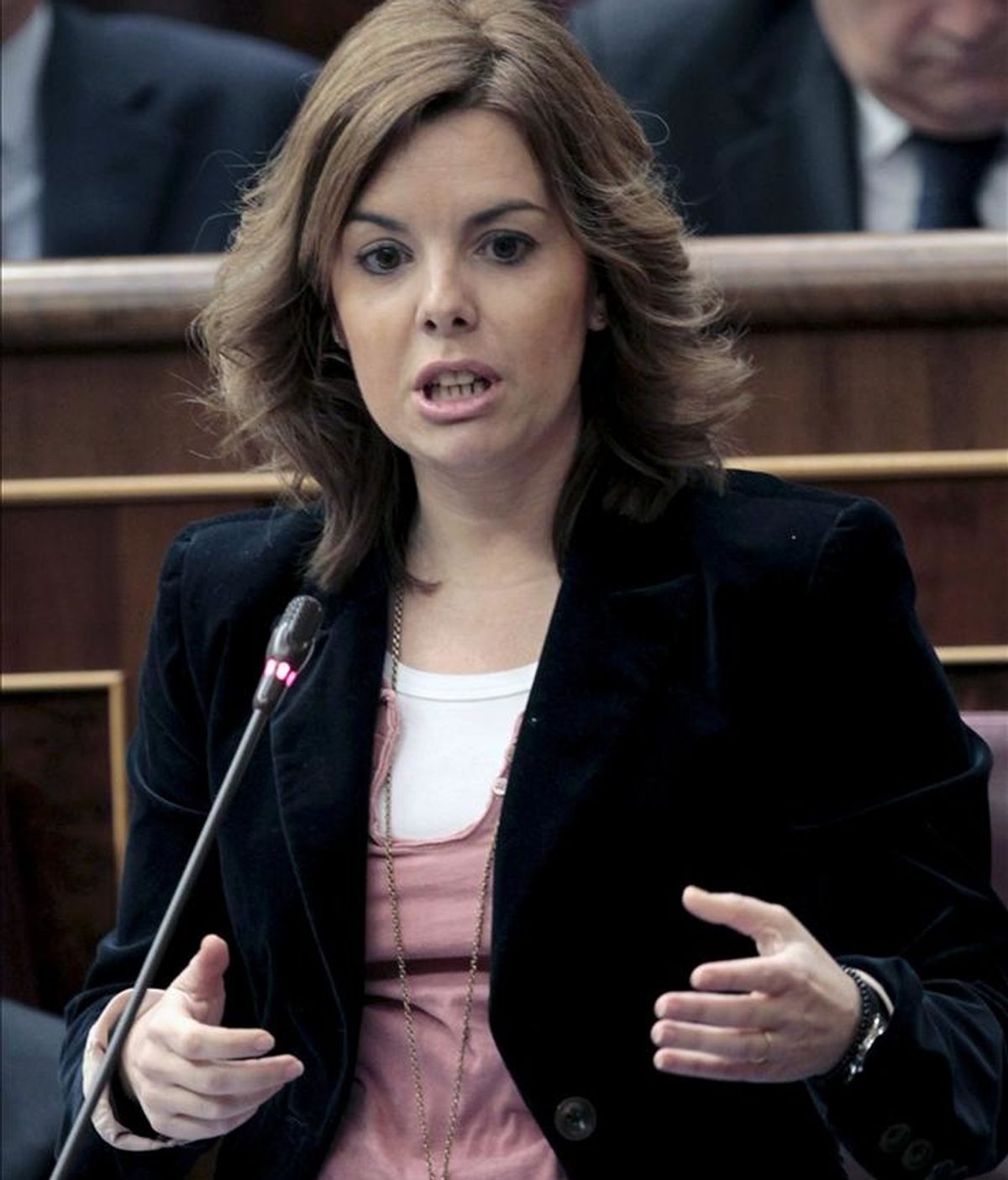 La portavoz parlamentaria del PP, Soraya Sáenz de Santamaría. EFE/Archivo La portavoz parlamentaria del PP, Soraya Sáenz de Santamaría. EFE/Archivo
