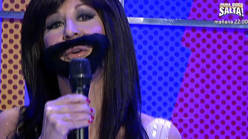 La colaboradora de 'Sálvame' imita su actuación