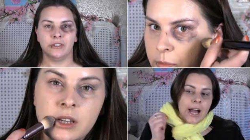 El ente británico de ayuda a las mujeres maltratadas ha usado la popularidad de esta conocida maquilladora para llevar su campaña a miles de personas.