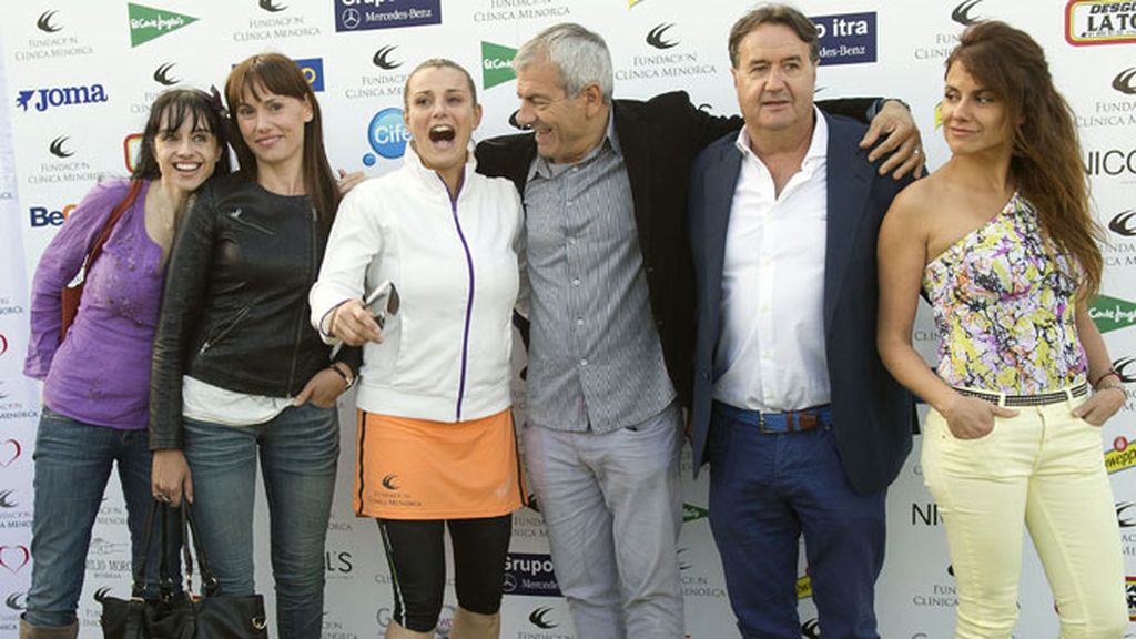 Los famosos disfrutaron del día de deporte