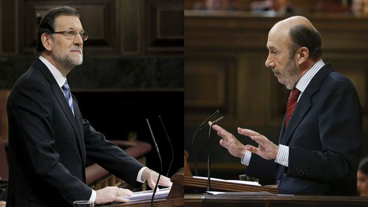 Rajoy y Rubalcaba enfrentados en el Debate del Estado de la Nación
