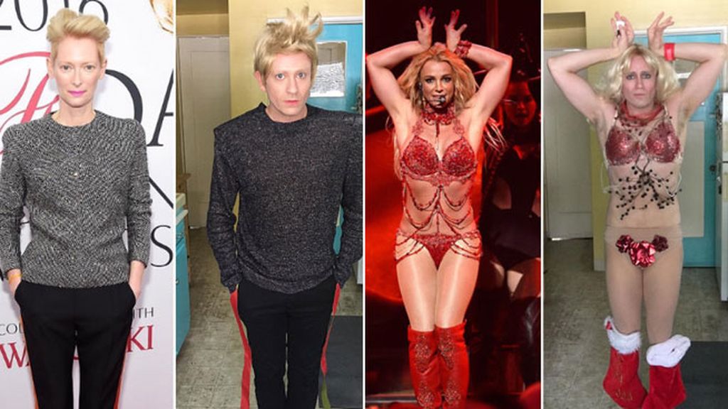 Puede recrea los hombros de Tilda Swinton y el casi invisible vestido de Britney