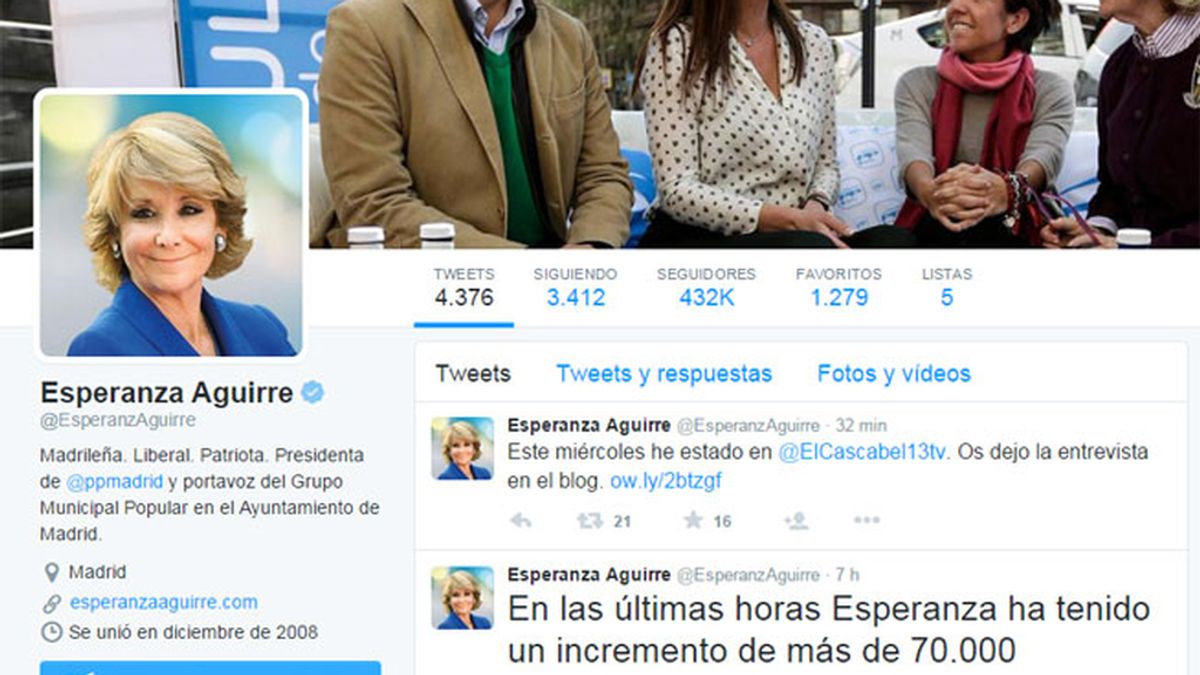 Esperanza Aguirre Twitter,