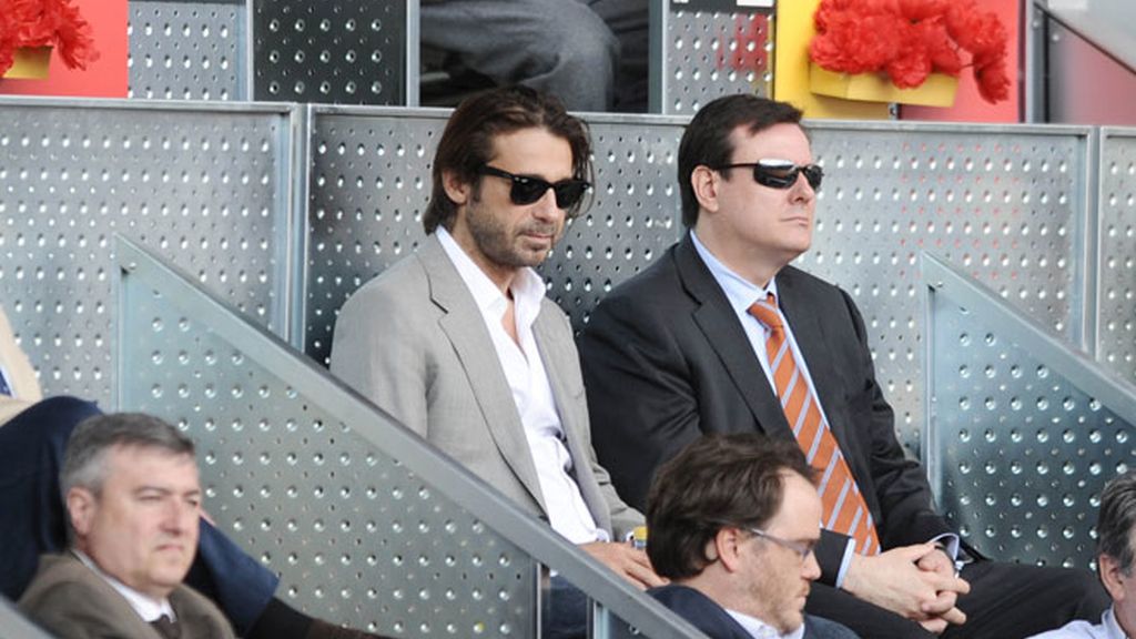 Enamorados en el tenis: Forlán y Zaira Nara comparten grada con Edurne y De Gea