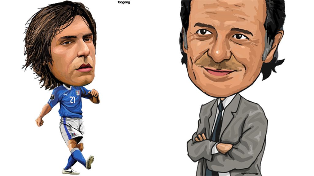 Andrea Pirlo y Cesare Pandrelli (Italia)