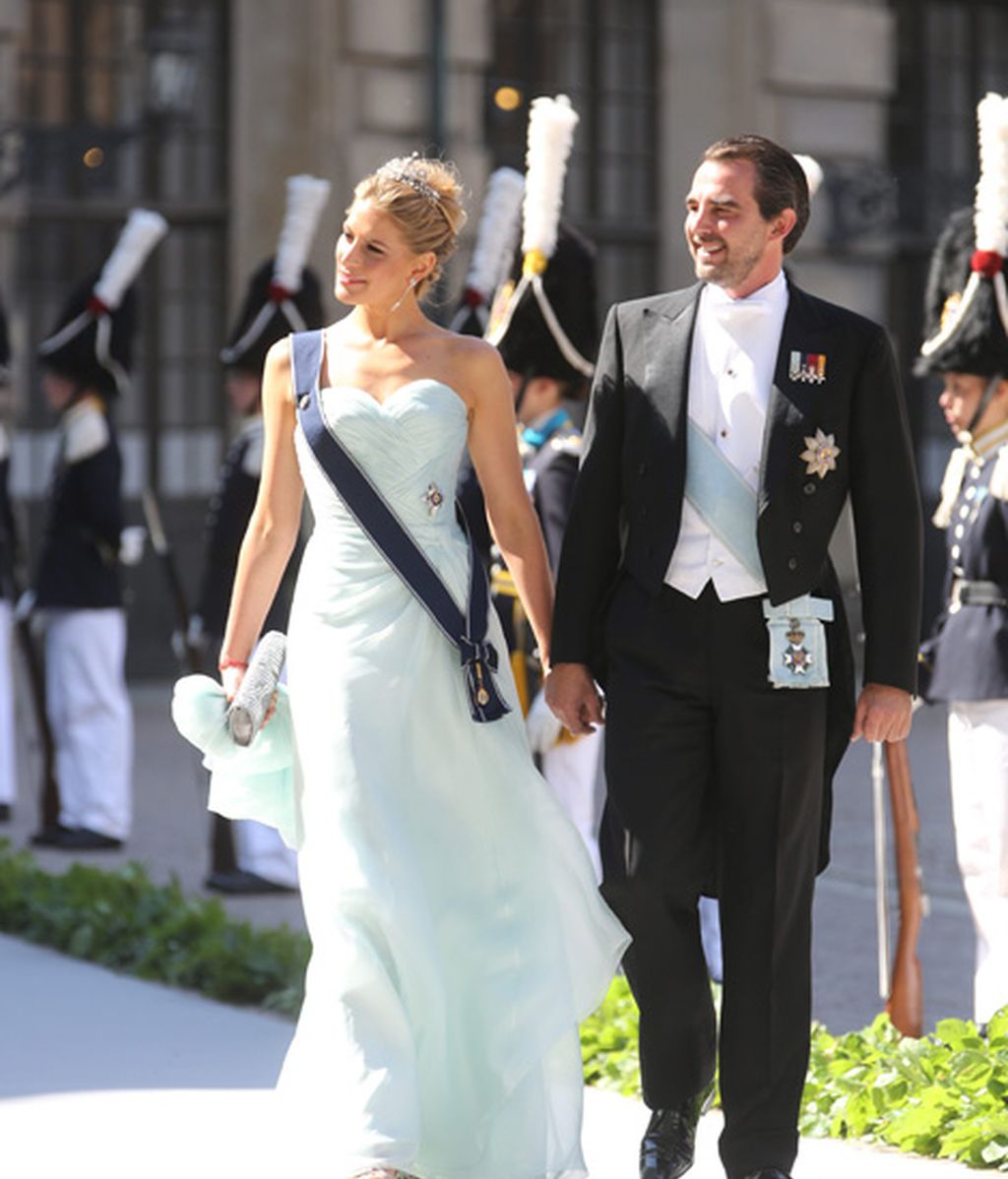 El príncipe Nikolaos y su mujer Tatiana