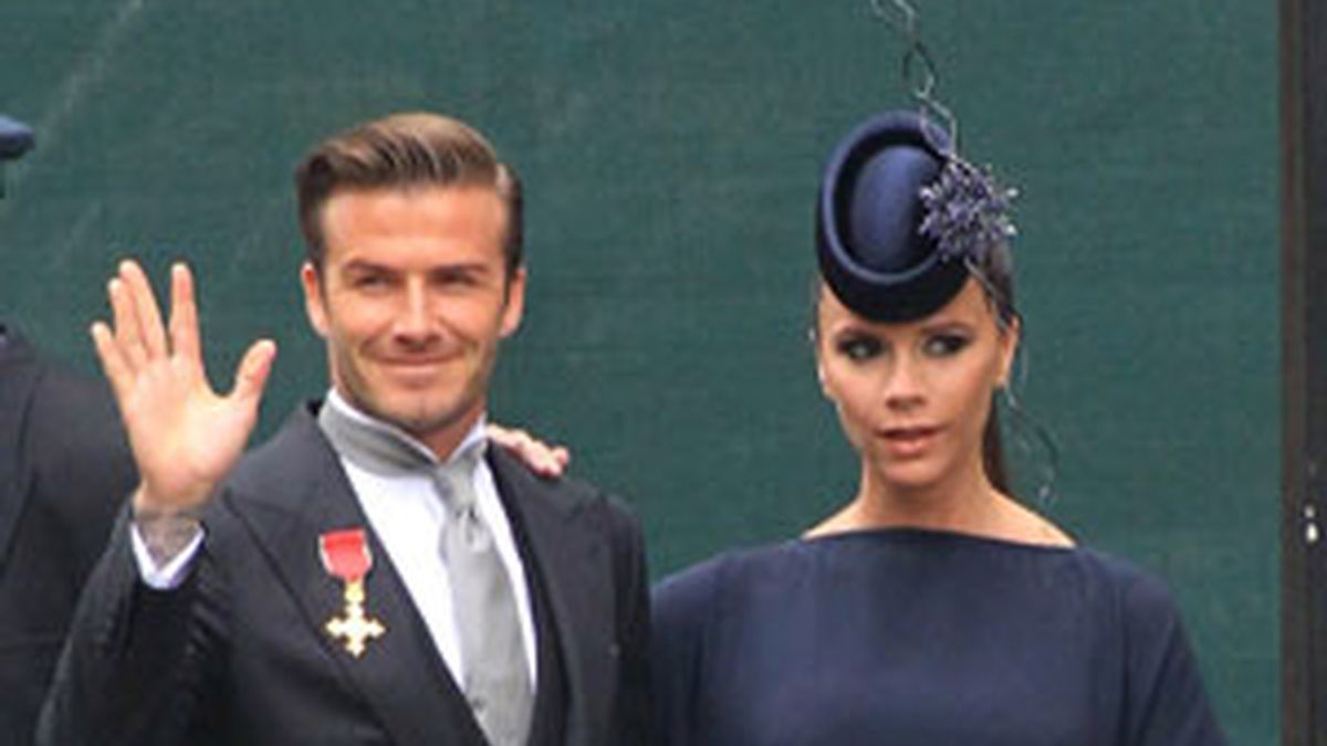 Los Beckham en la boda de los príncipes Guillermo y Catalina FOTO: GTRES