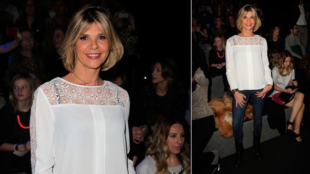 Arancha de benito en el desfile de Andrés Sardá