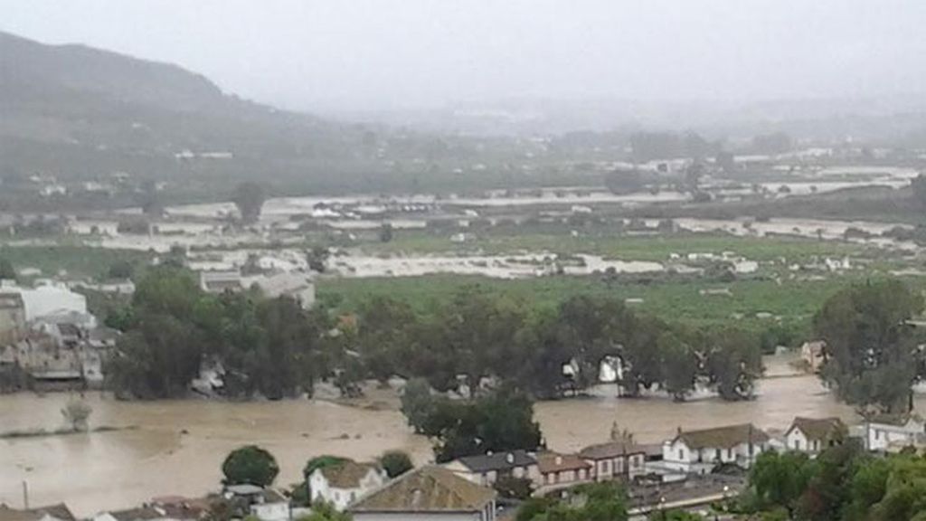 Grandes inundaciones en Álora