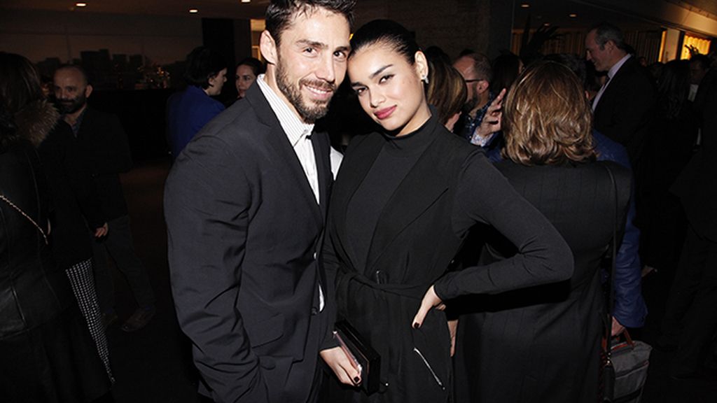 Rubén Sanz acudió junto a su novia